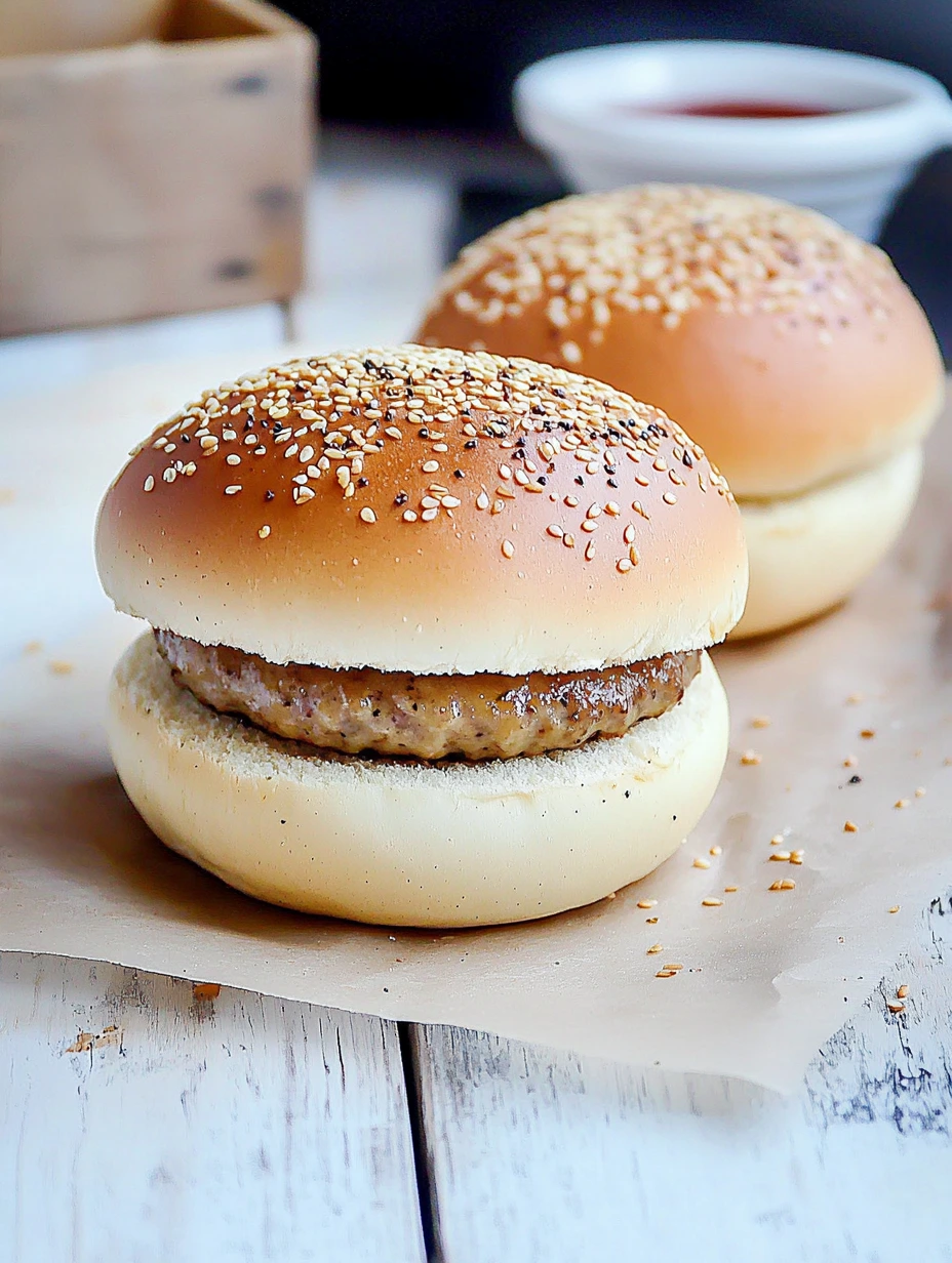 Super soft Burger Bun with steak