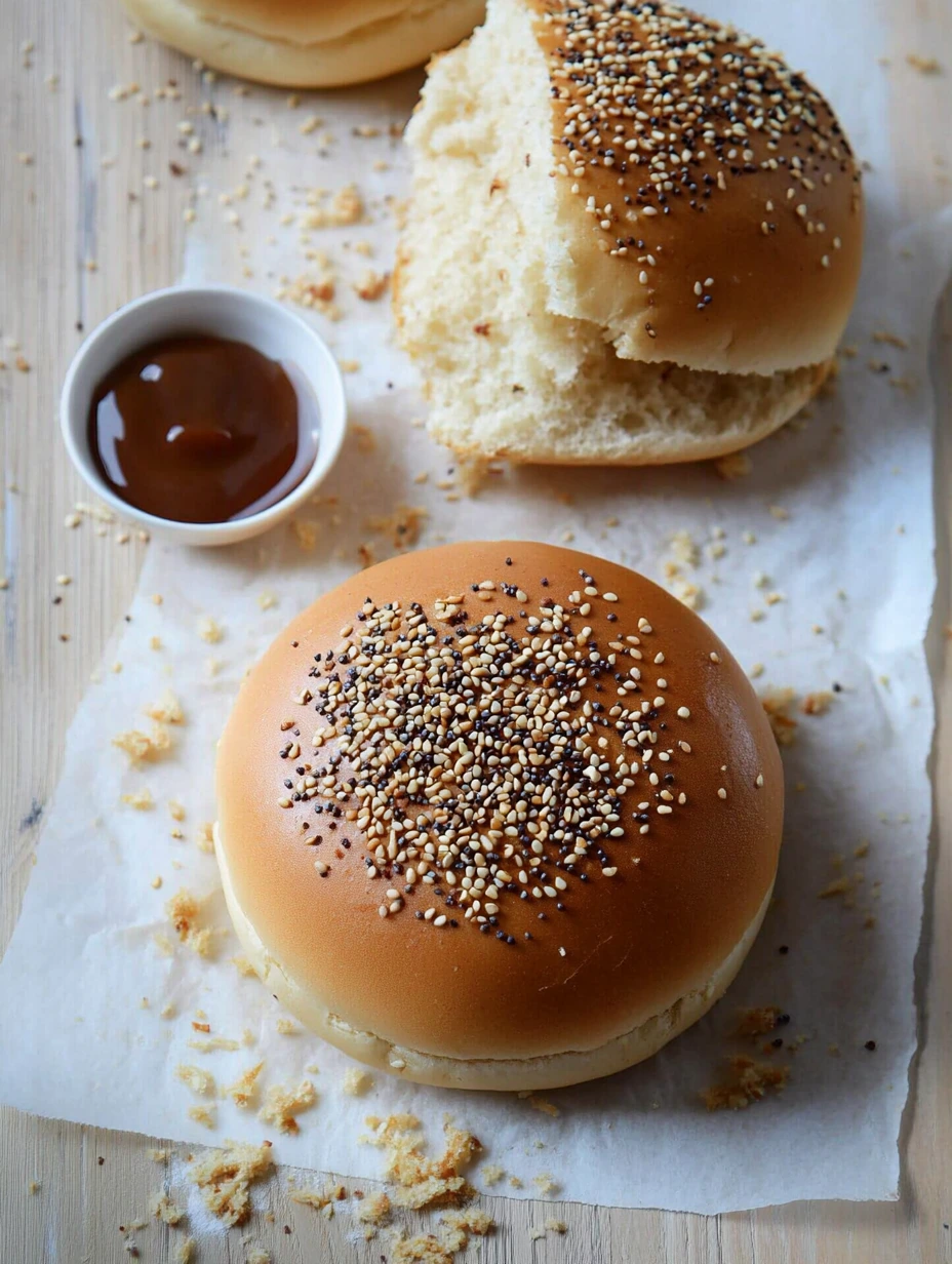 Super soft Burger Bun with sauce