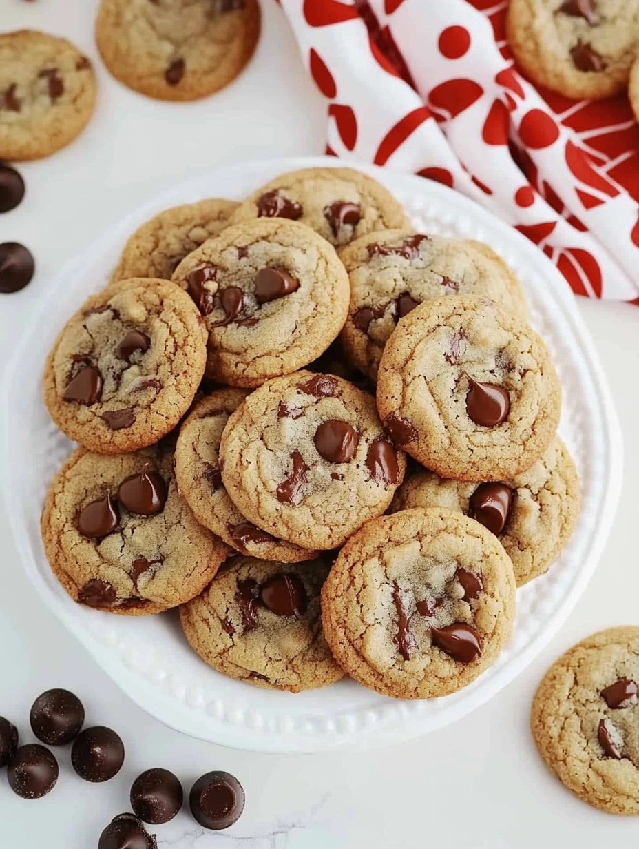Soft chocolate chip cookies, easy to make