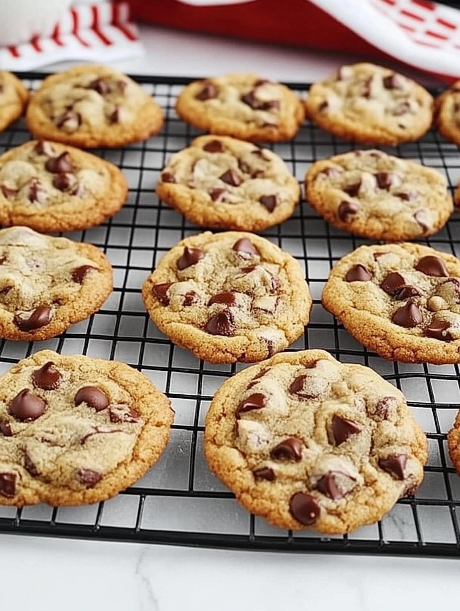 Soft chocolate chip cookies fresh from the oven