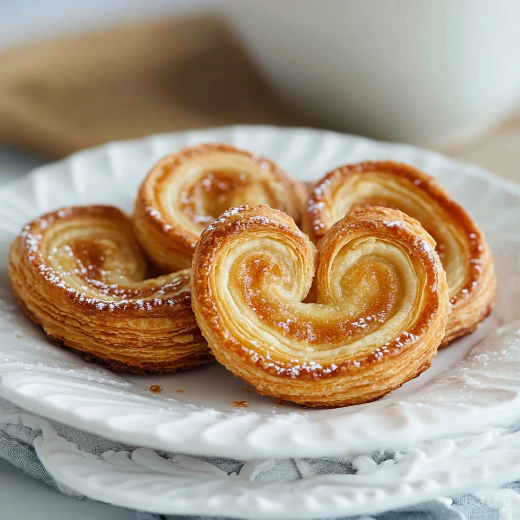 Flaky palmiers, easy snack