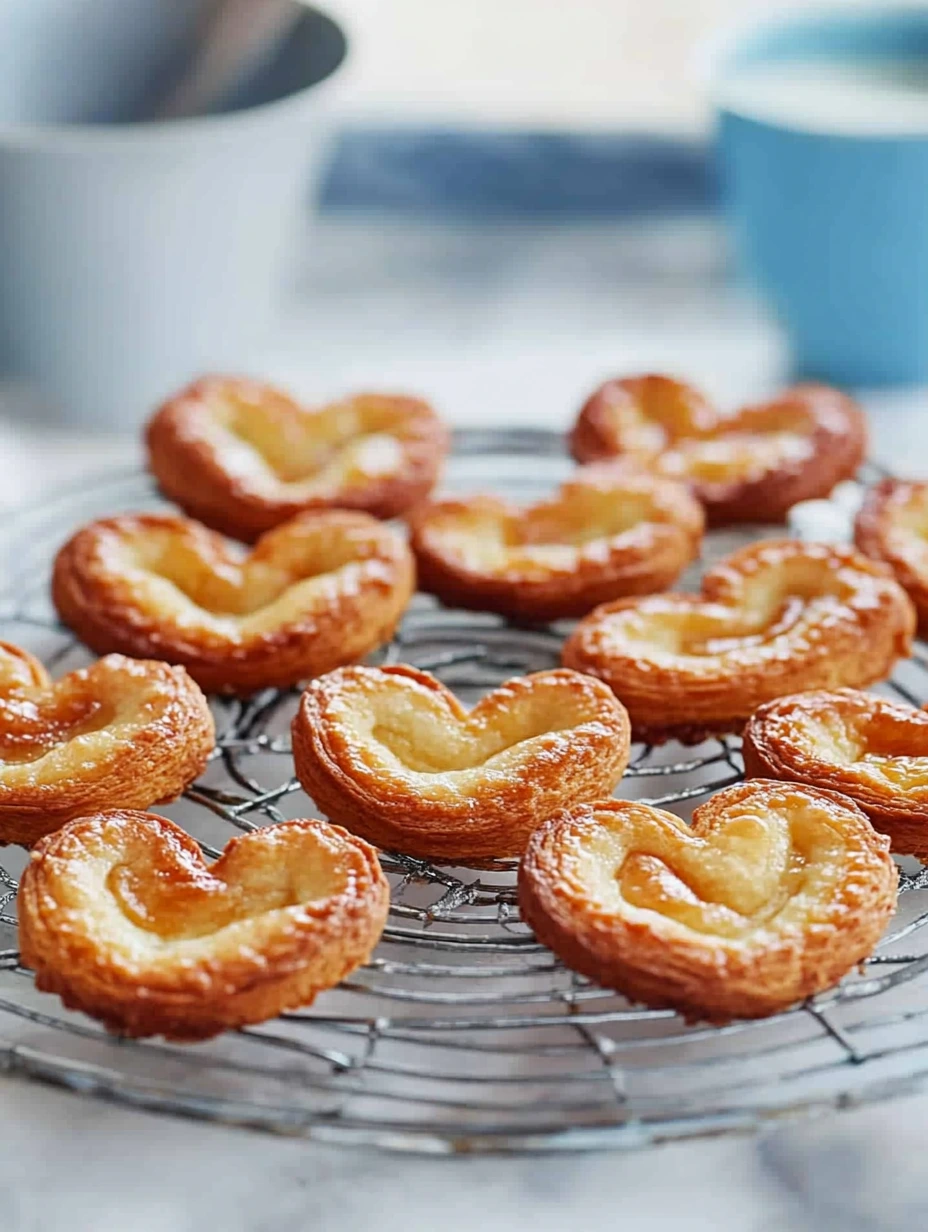 Homemade palmier cookies