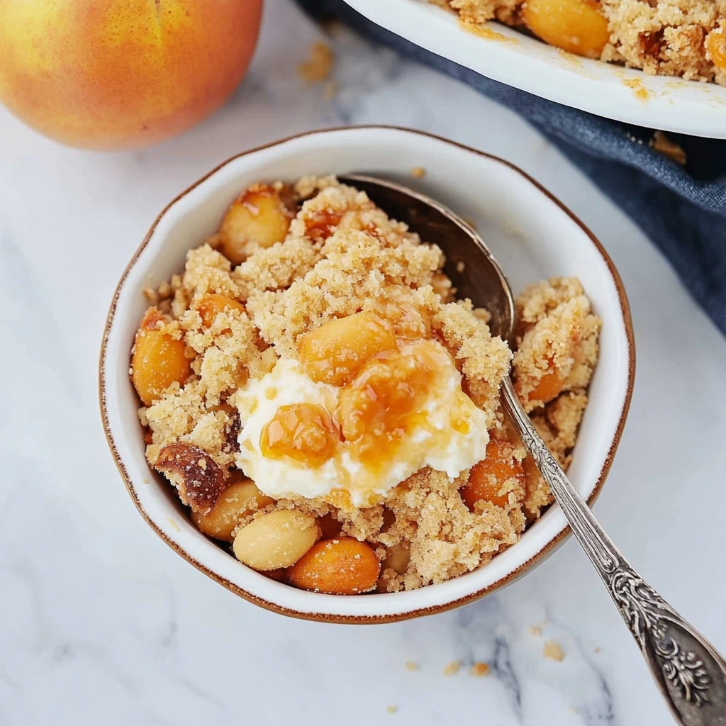 Apricot almond crumble