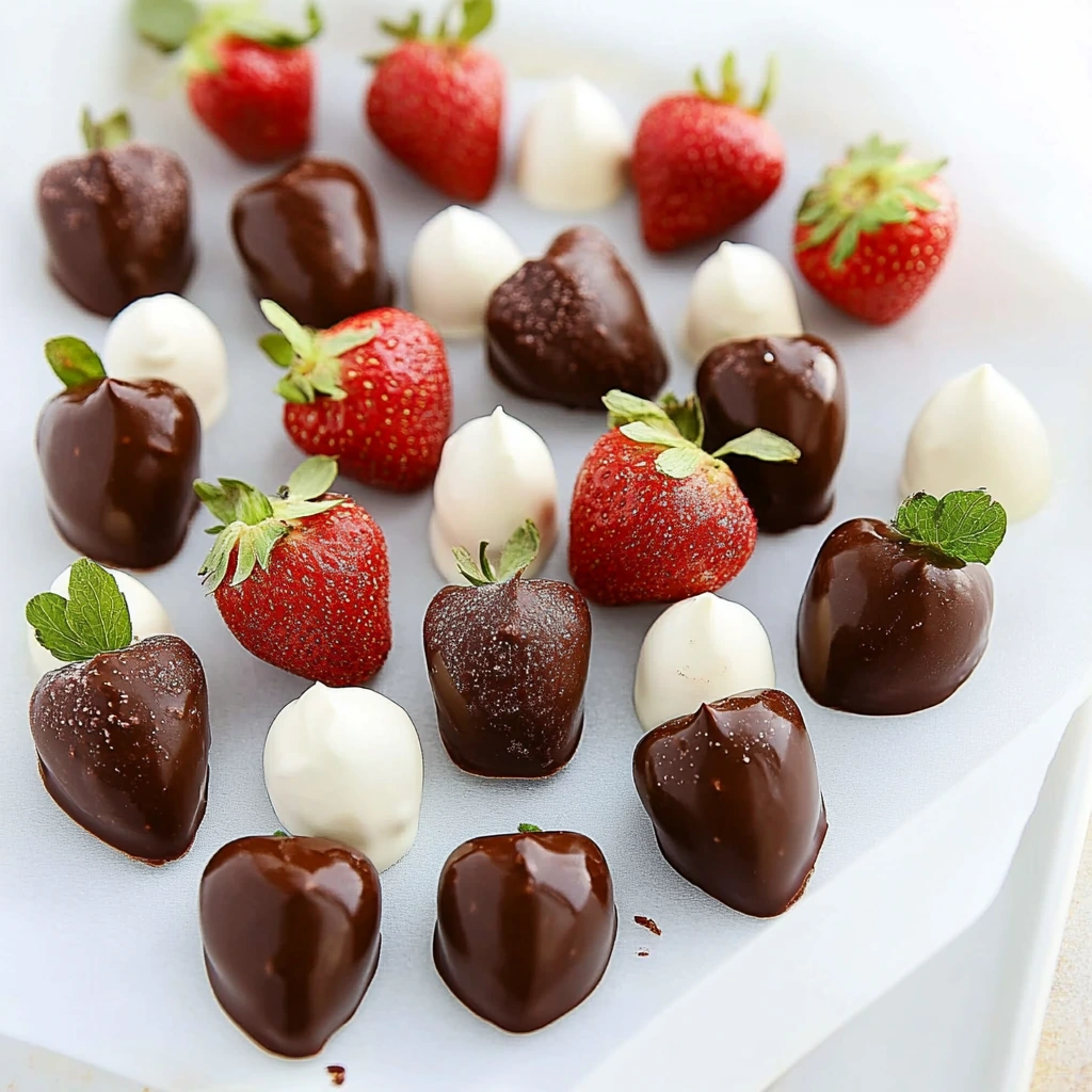 Easy and quick chocolate strawberries