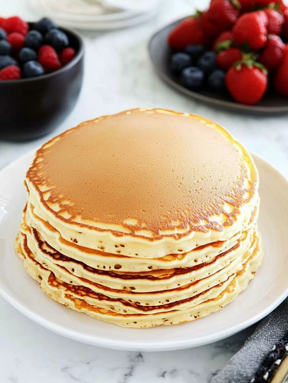 Plain American pancakes