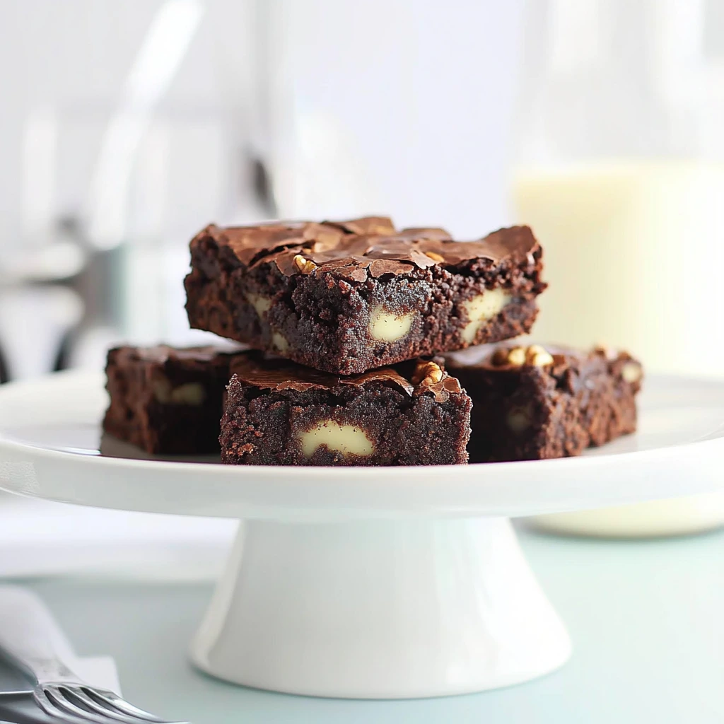 Soft brownies filled with nuts