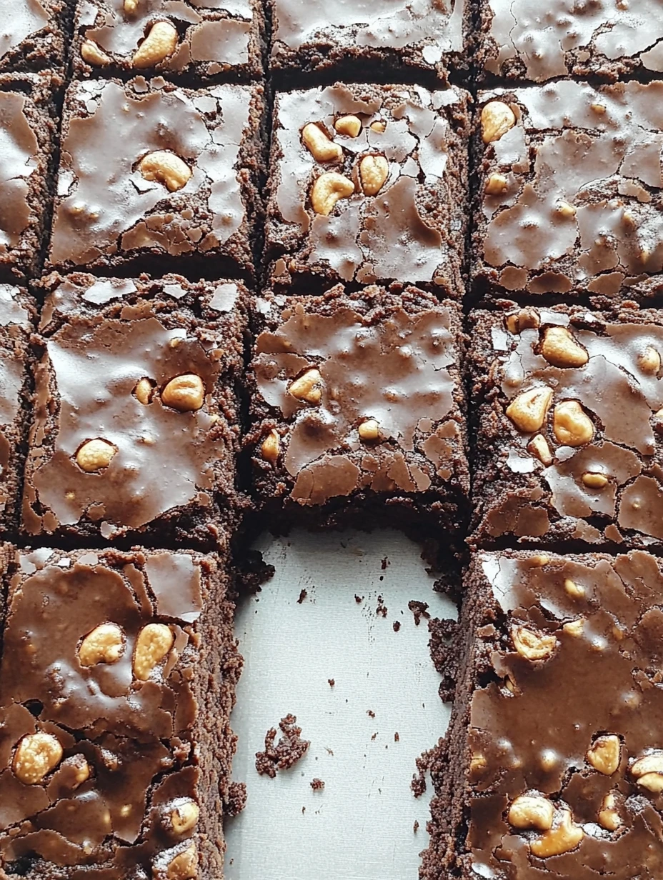 Soft walnut brownie chunks