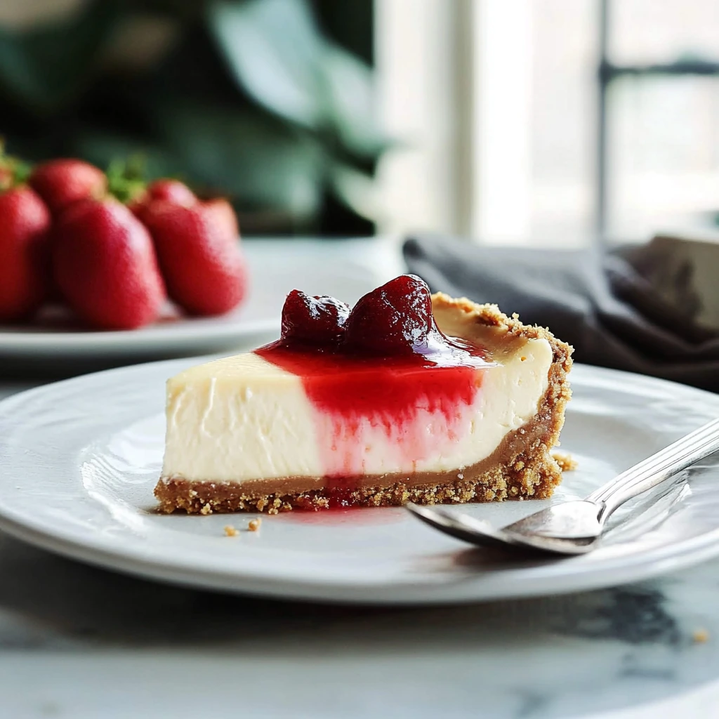 Creamy cheesecake with lemon and biscuits