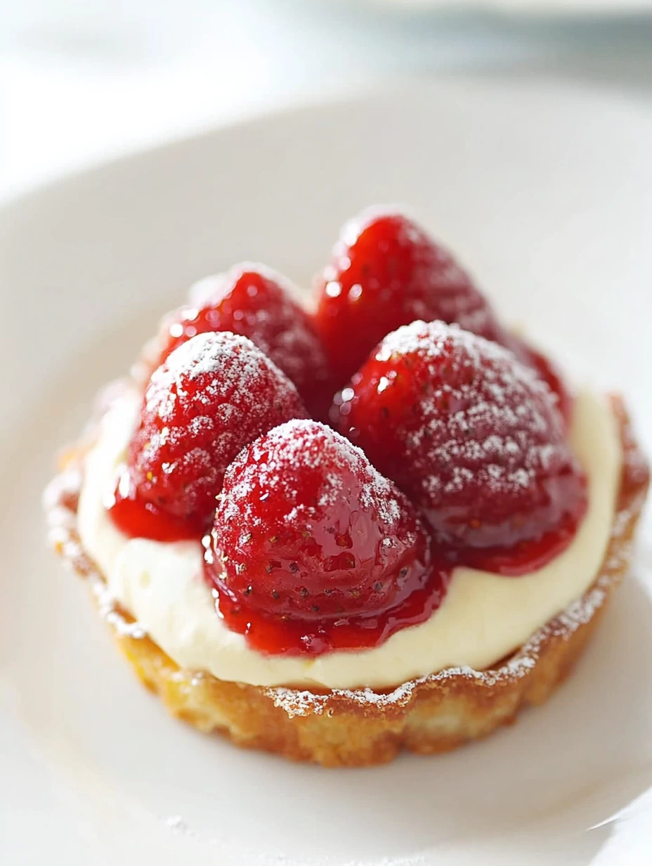 Strawberry tarts display