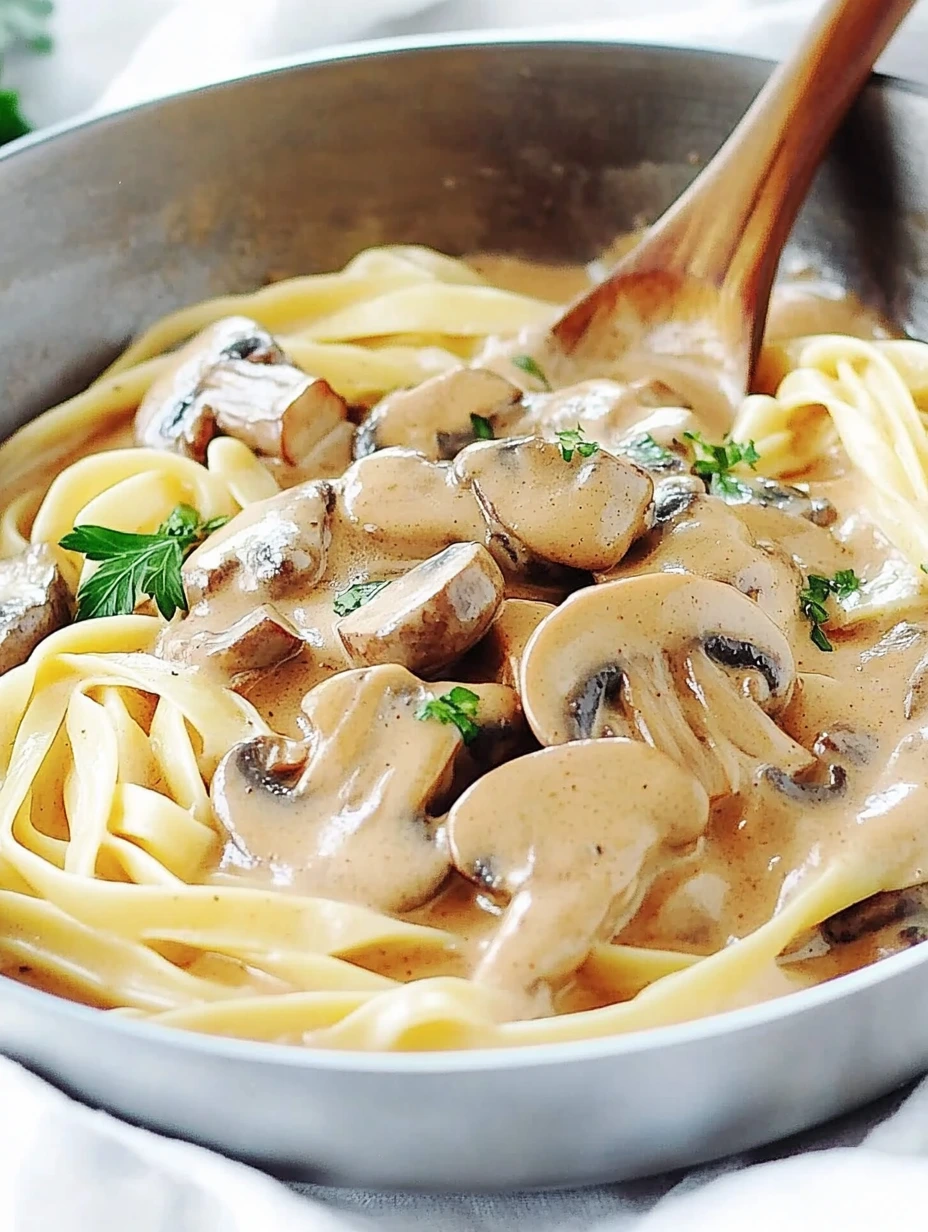 Mushroom pasta dish