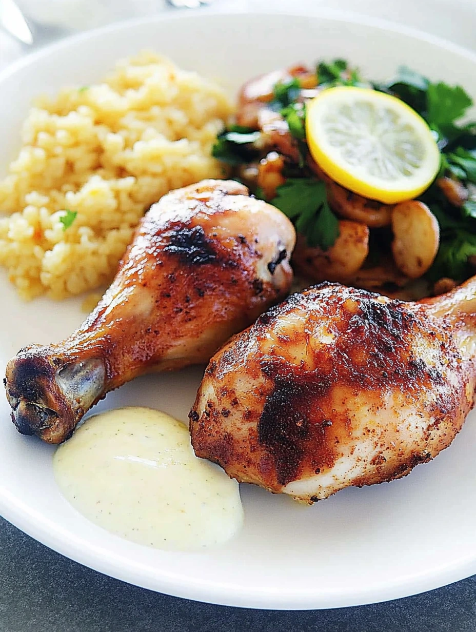 2 Marinated chicken drumsticks