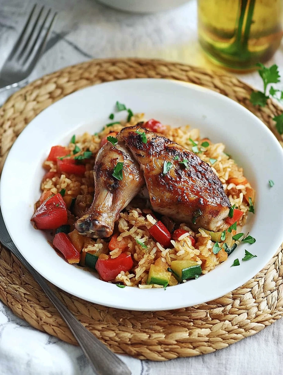 Easy chicken rice with vegetables