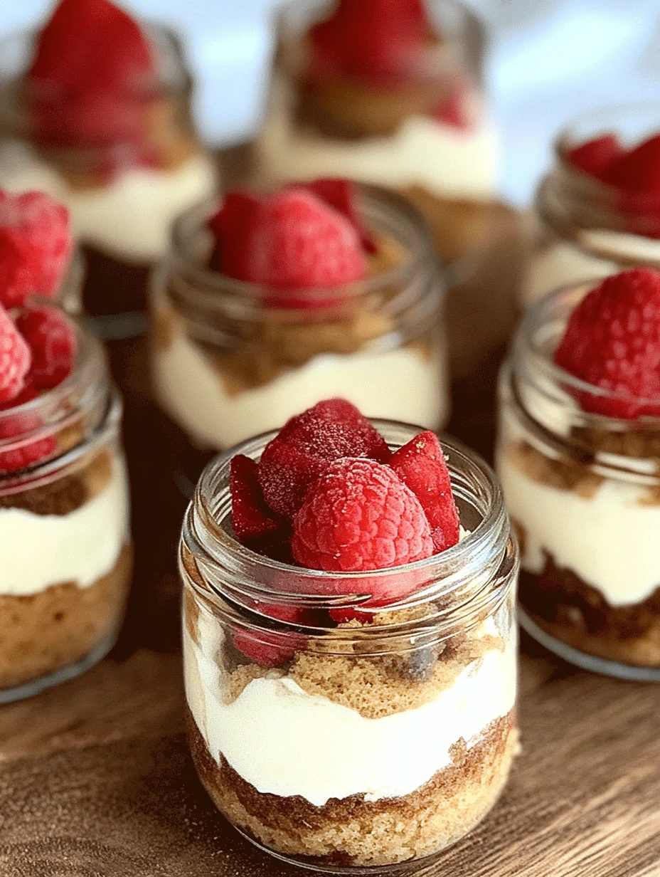 Raspberry speculoos tiramisu in glass cups