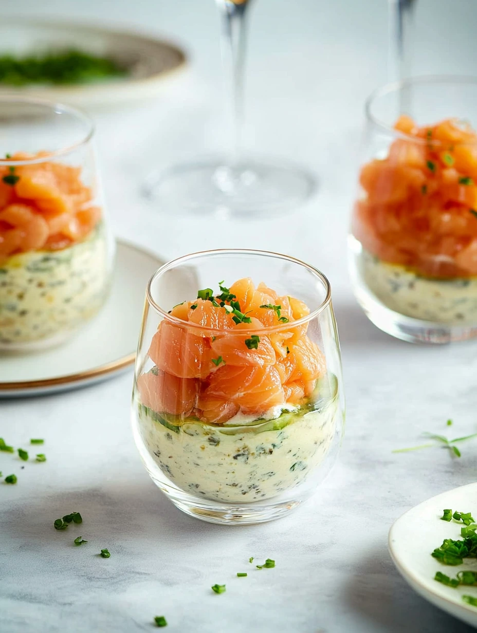 Smoked salmon avocado cup