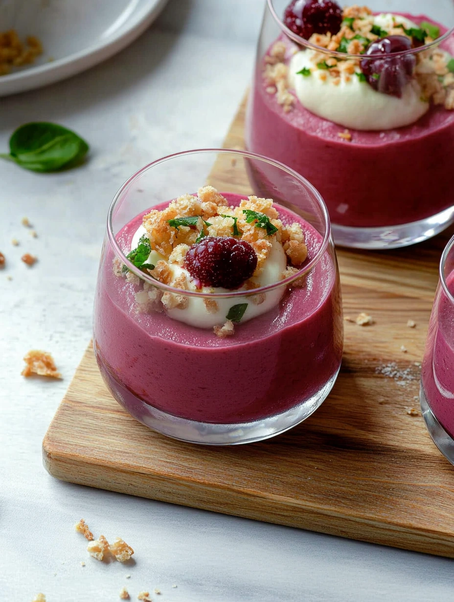 Easy beet mousse