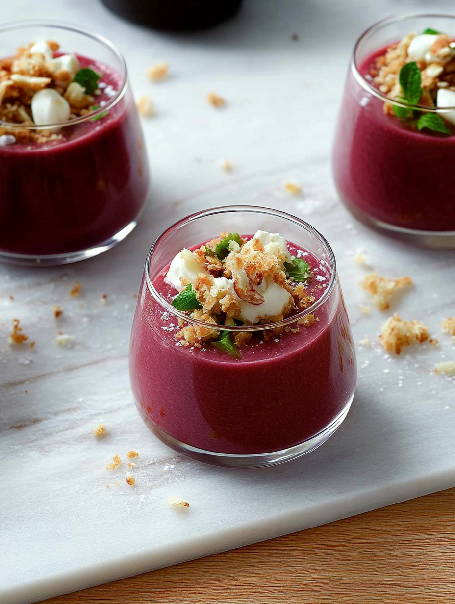 Simple beet mousse