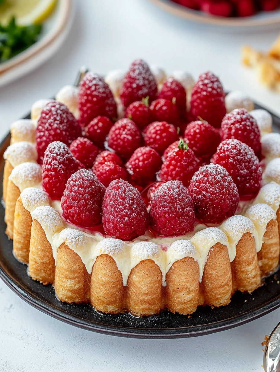 Mouthwatering raspberry Charlotte