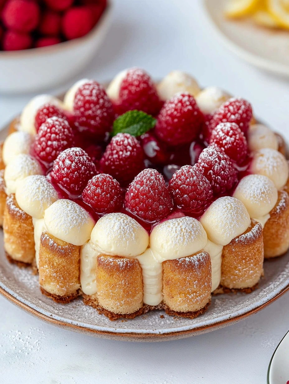 Delicious raspberry Charlotte