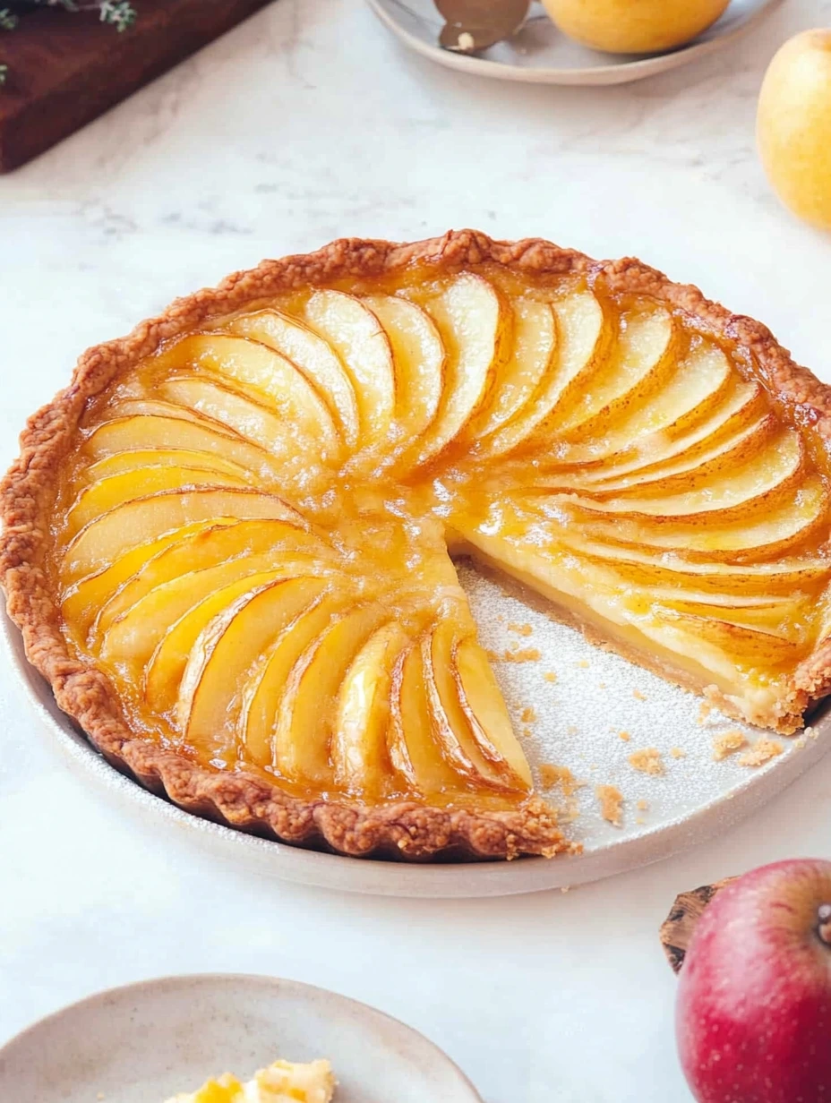 Crispy apple tart
