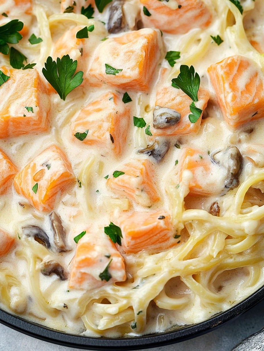 Salmon pasta