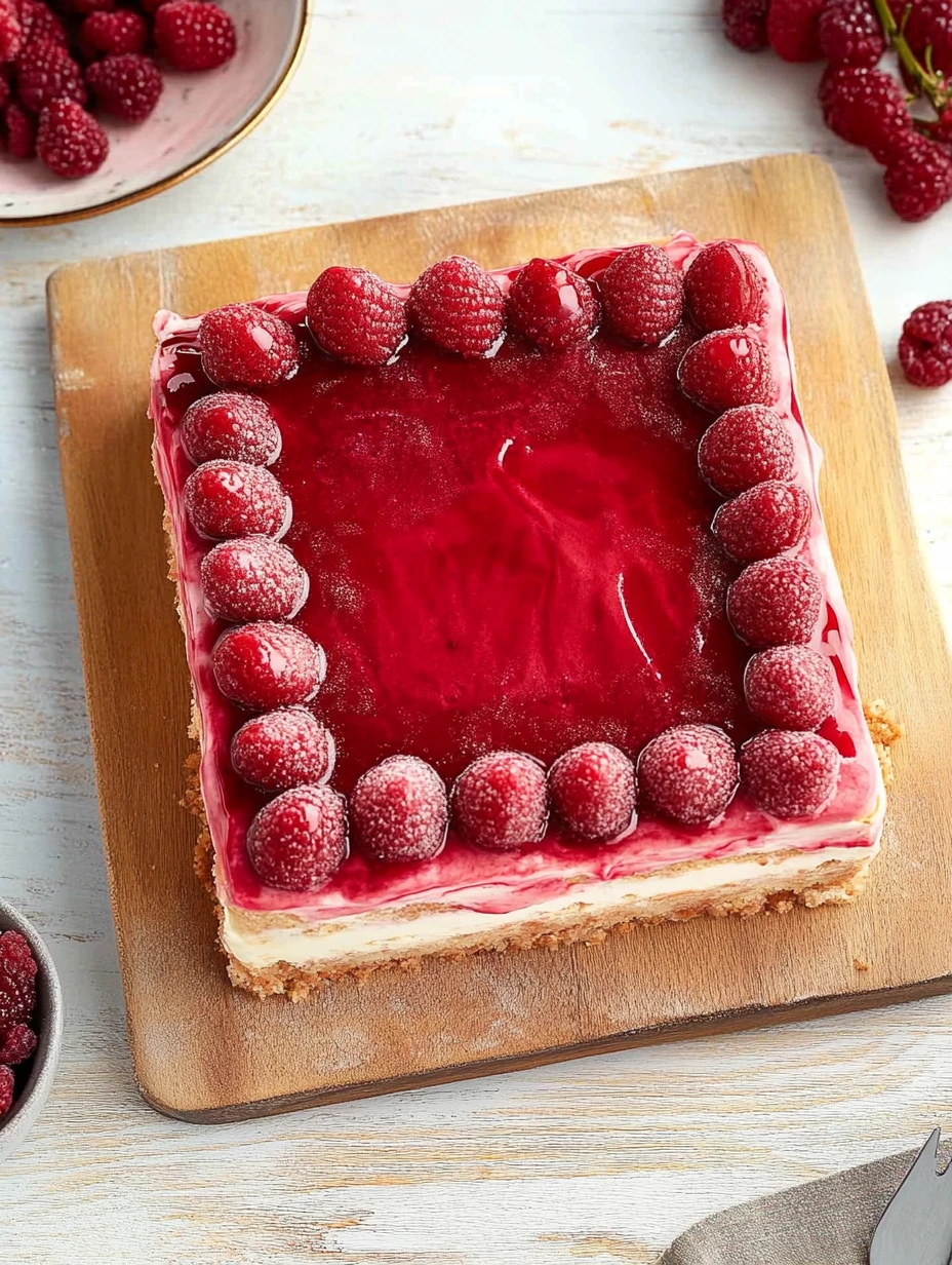 Raspberry tiramisu preparation