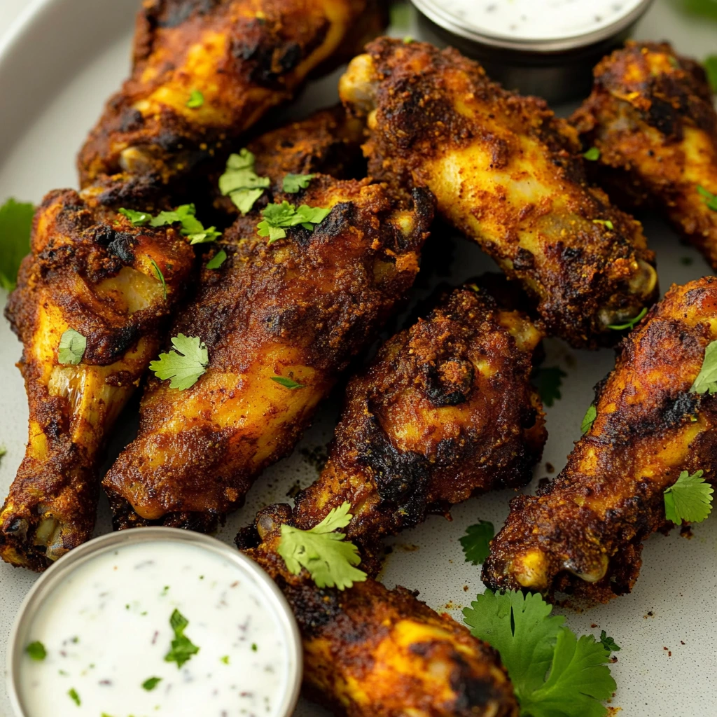Tandoori Chicken Wings in Air Fryer