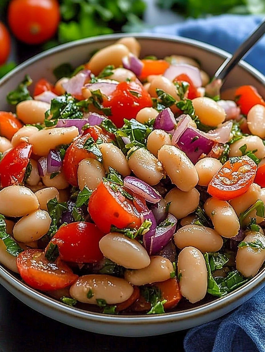 Easy Turkish Piyaz Salad