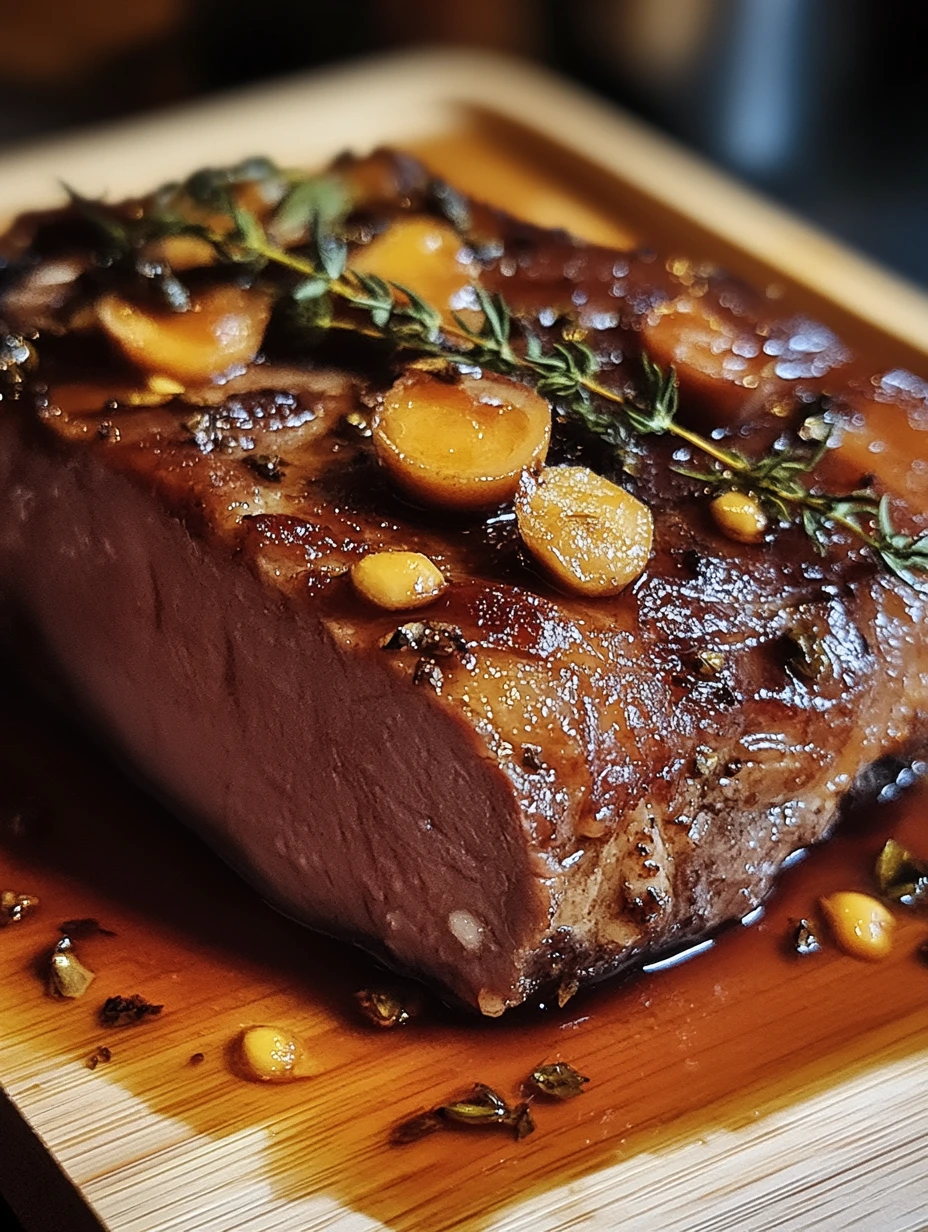 Mouthwatering honey lamb shoulder