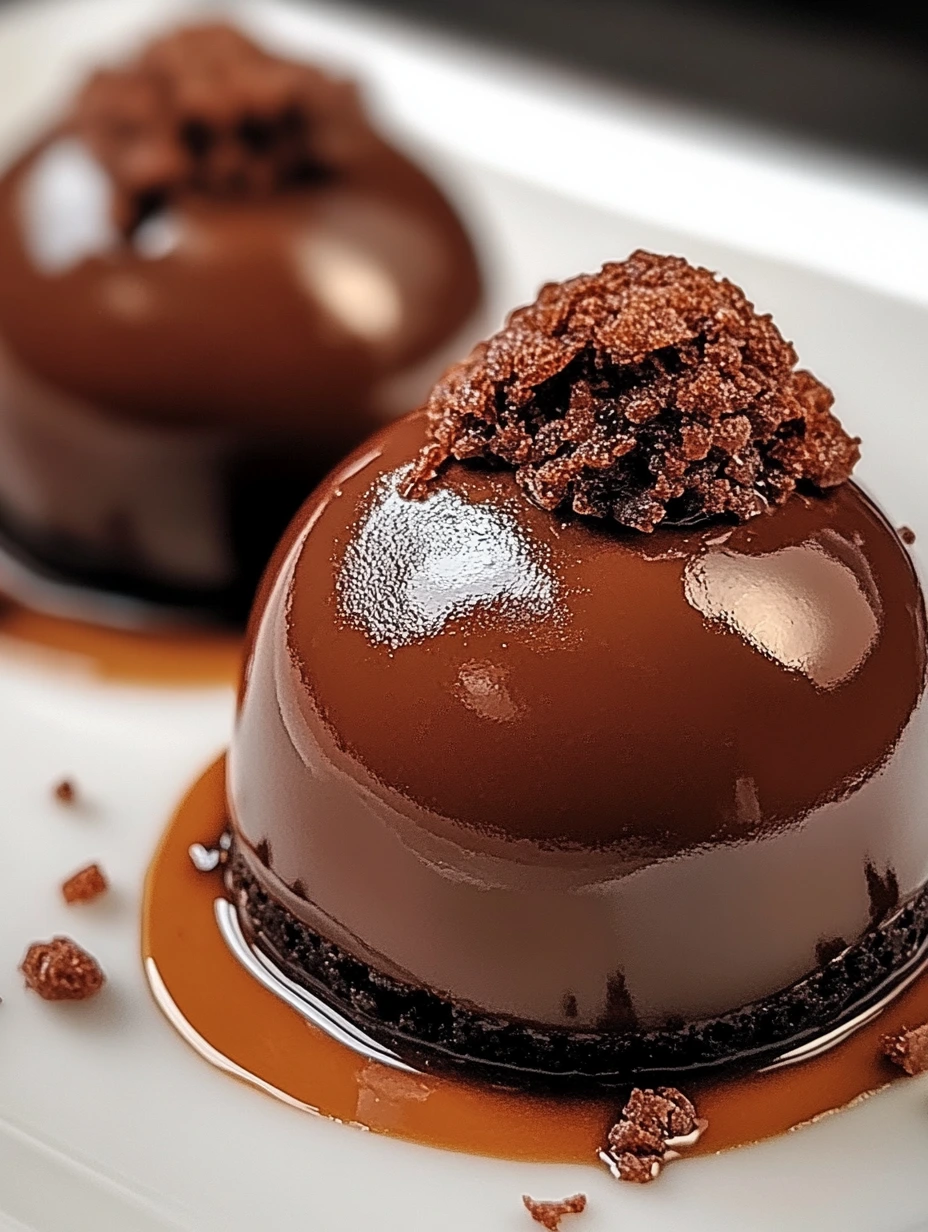 Chocolate mousse dome treat