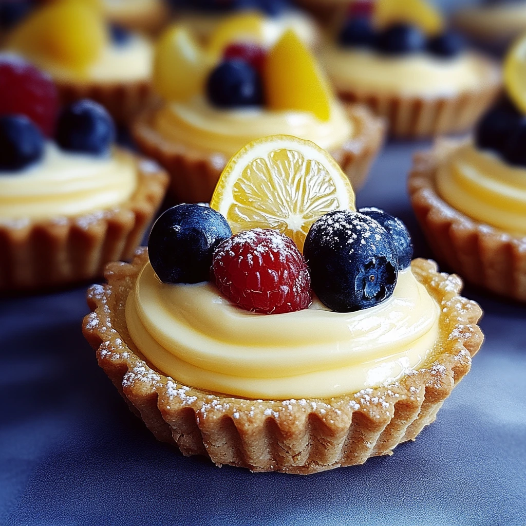 Fresh Berry Tartlets with Lemon Cream