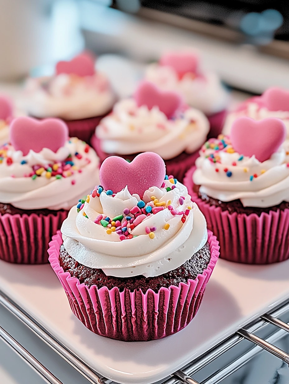 Funfetti Cupcakes closeup