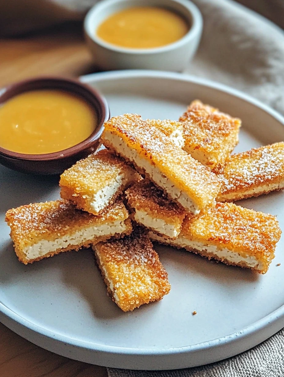 Crispy Tofu with Honey Mustard Sauce