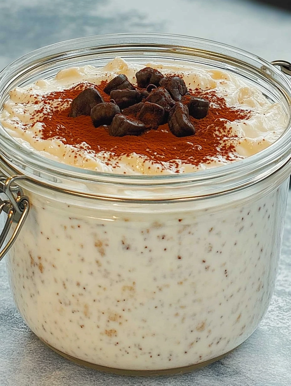 Tiramisu style oats breakfast