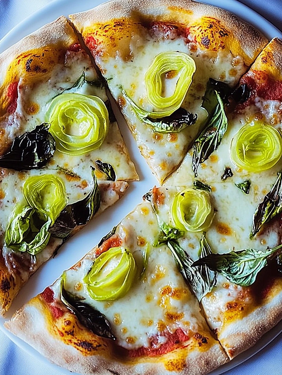 Leek Florentine Pizza Slices
