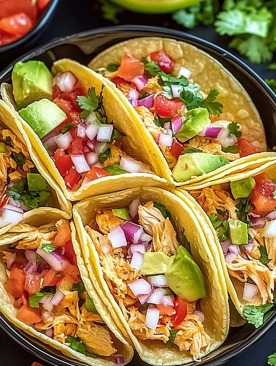 Several Chicken Tacos