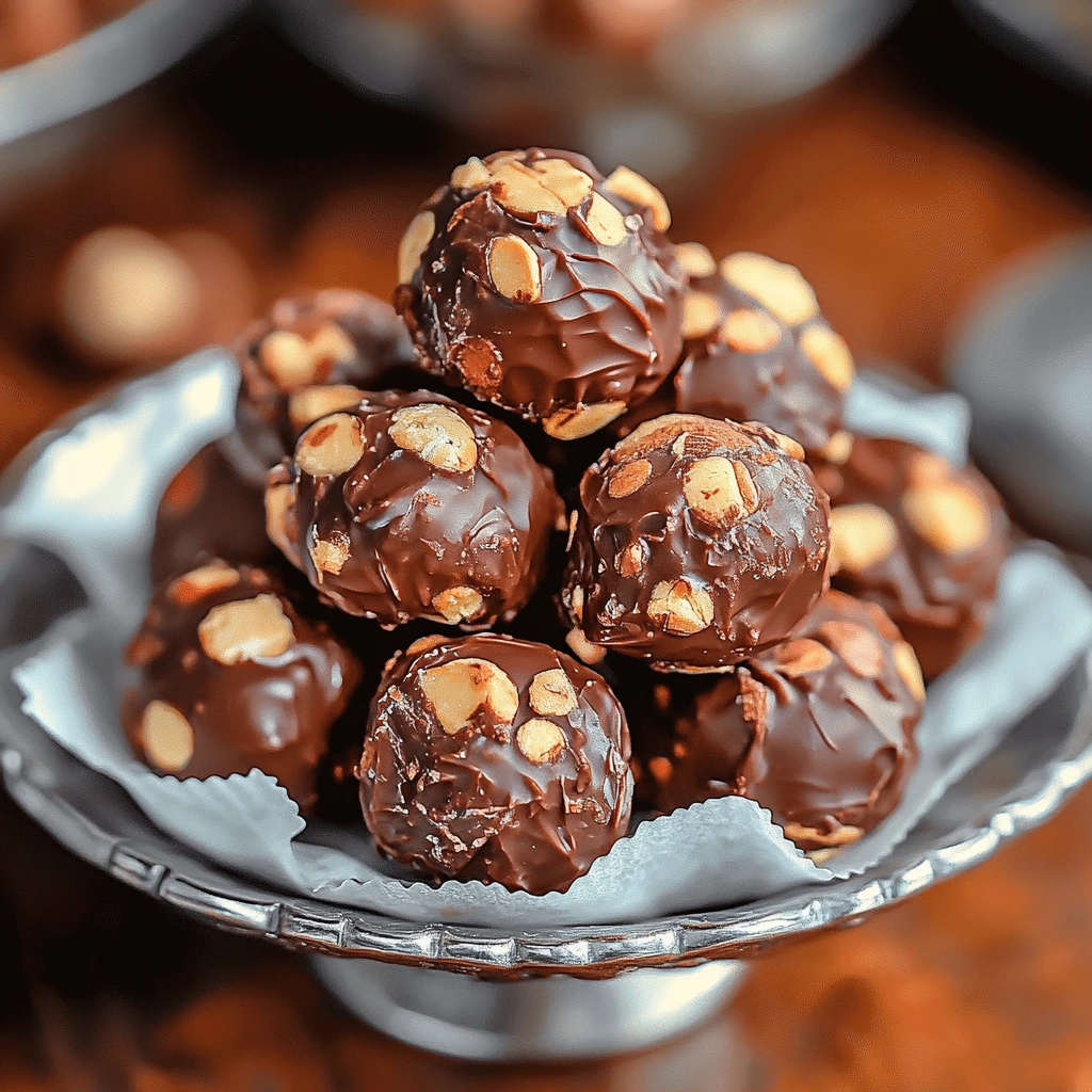 Homemade Ferrero truffles