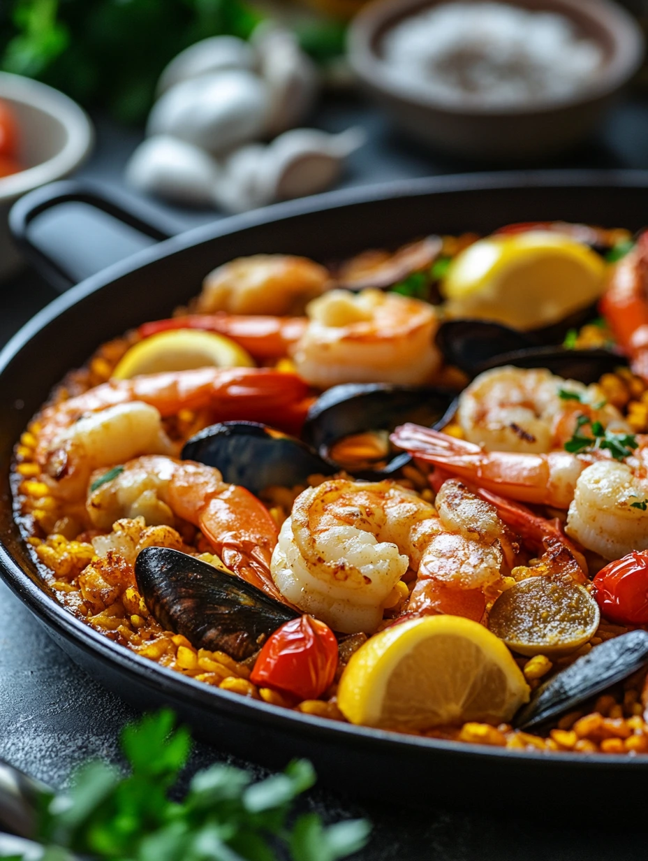 Delicious Seafood Paella