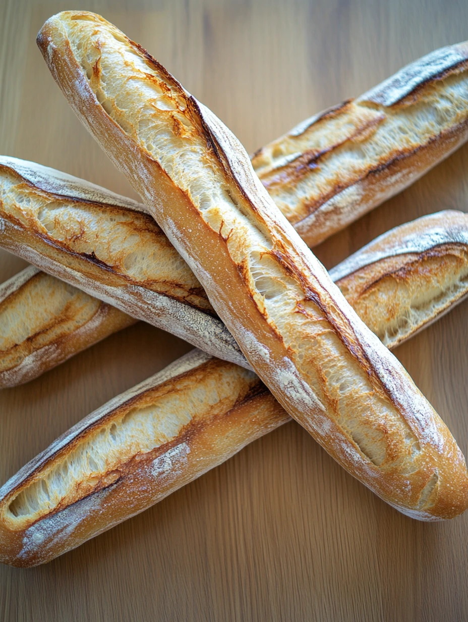 Homemade French baguette