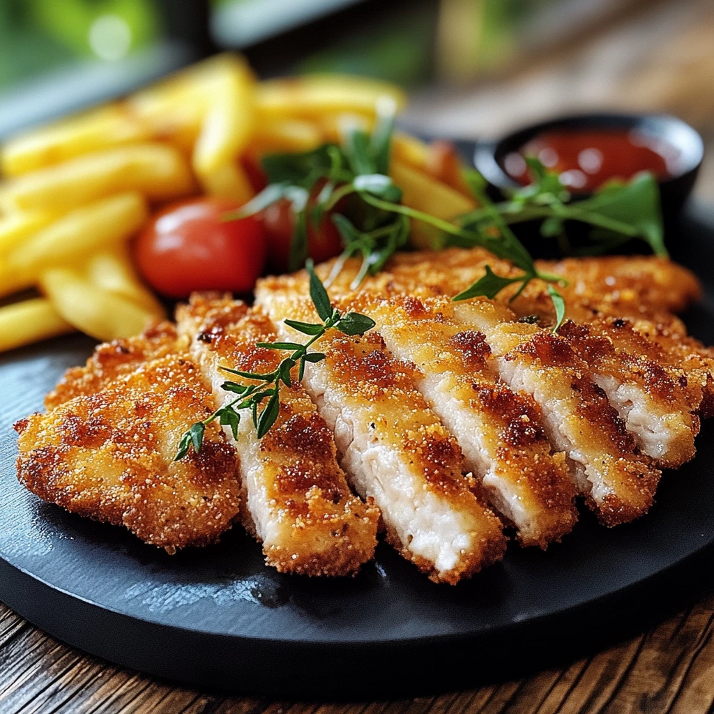 Crispy turkey escalopes