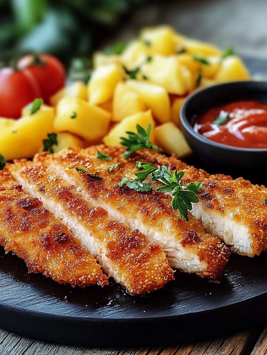 Breaded turkey cutlets for everyone