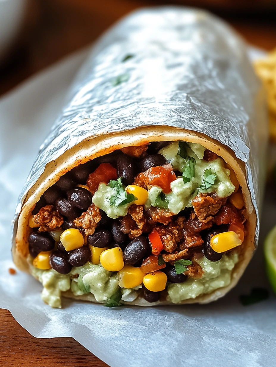 Tasty vegan burrito