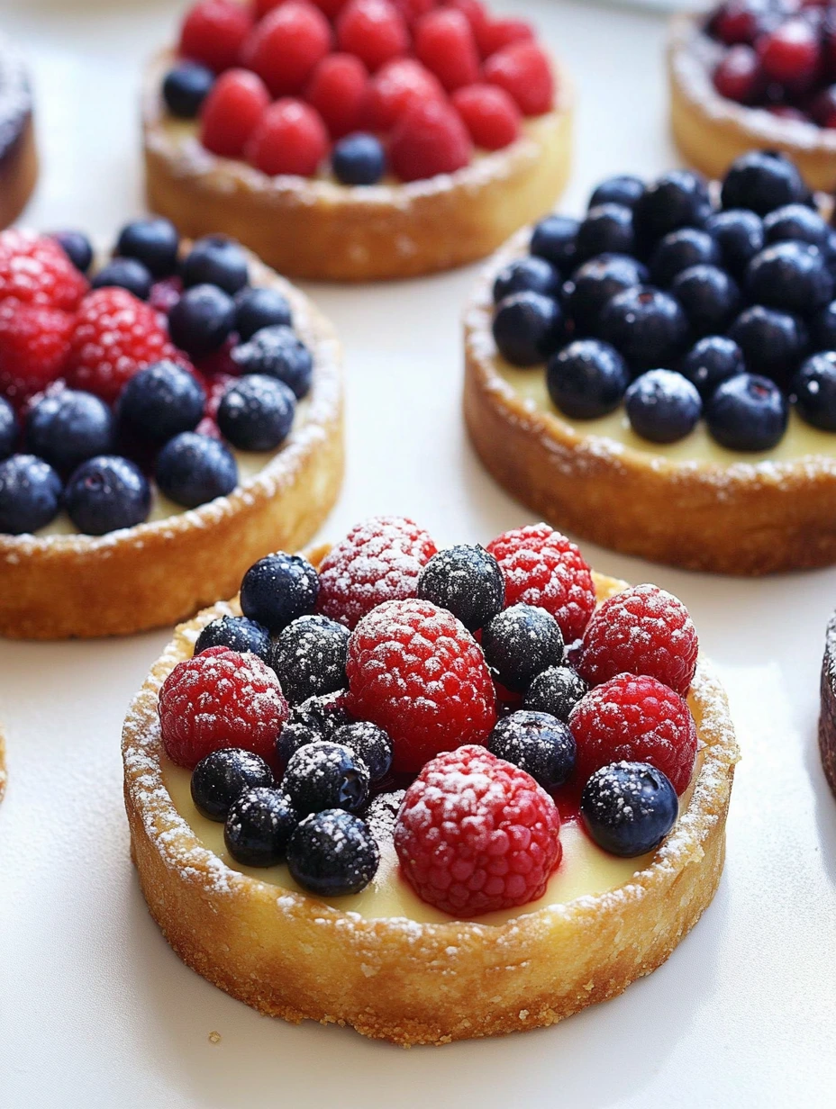 Truly delicious berry tartlets