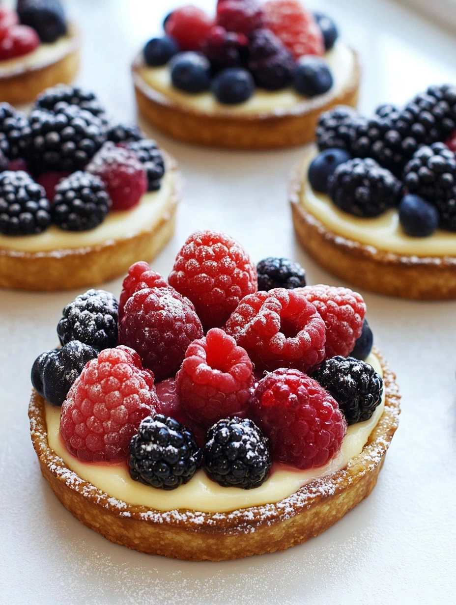 Scrumptious berry tartlets