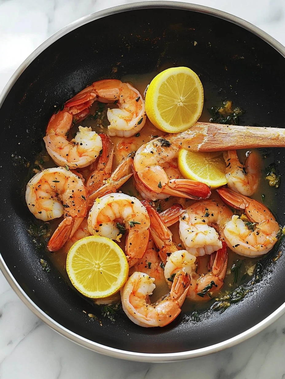 Garlic lemon shrimp