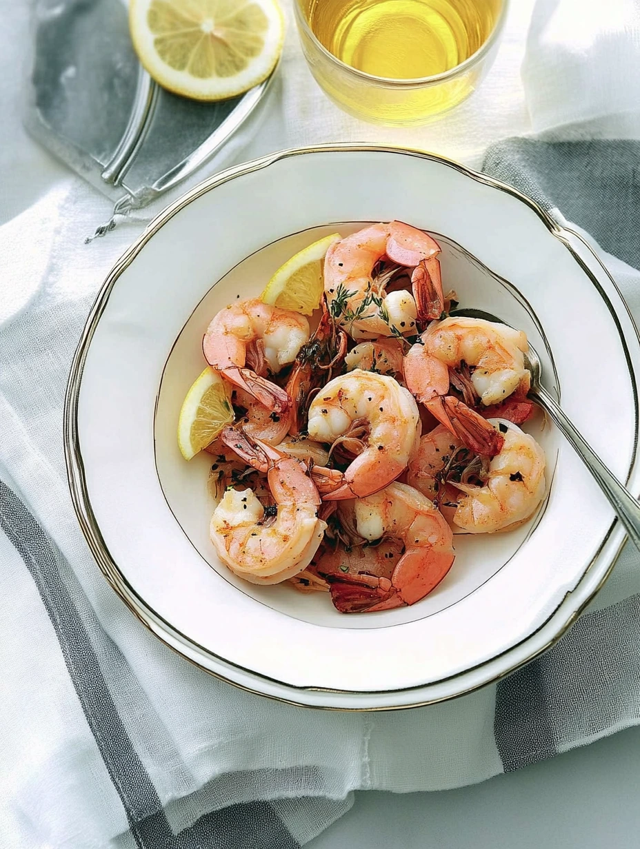 Quick garlic lemon shrimp
