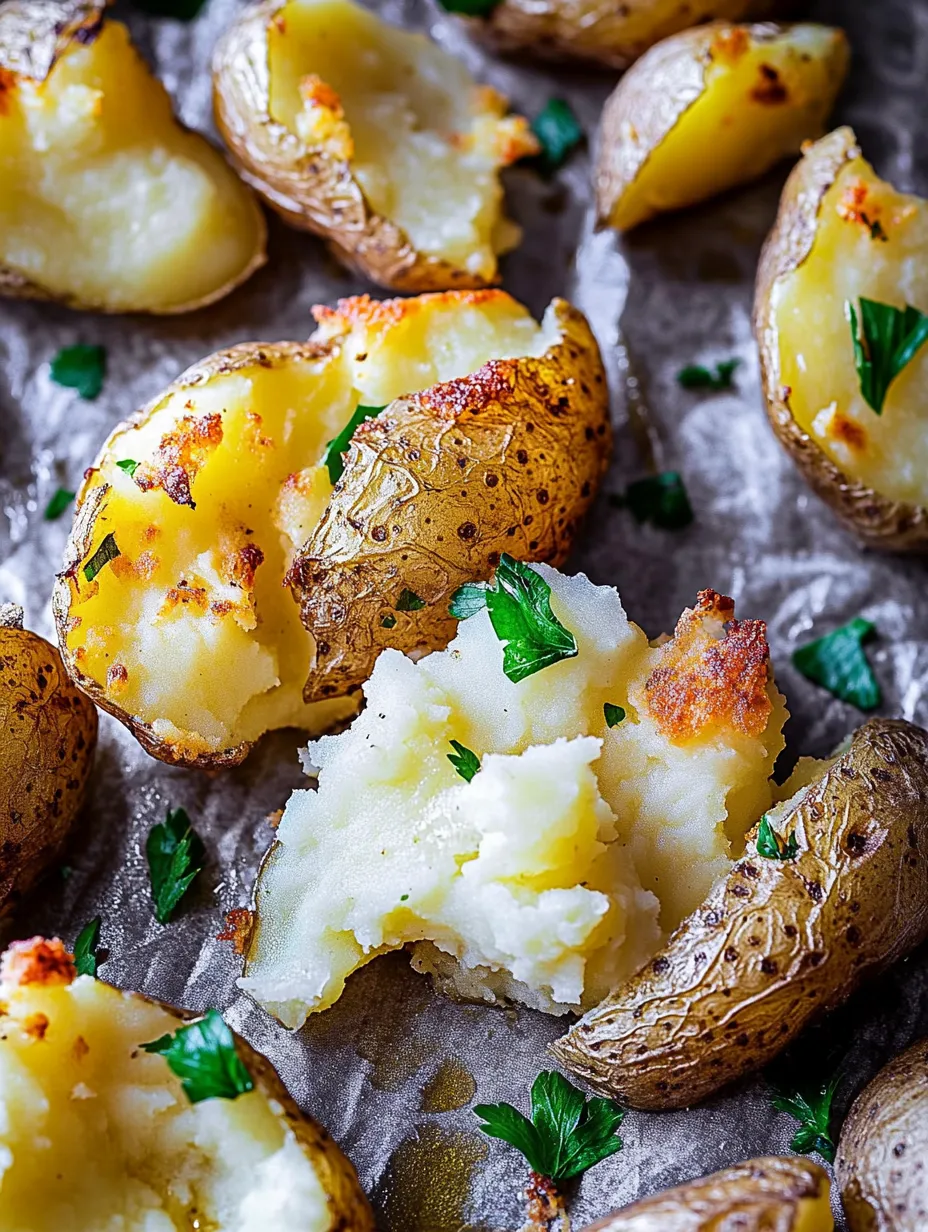 Crispy smashed potatoes – The perfect snack