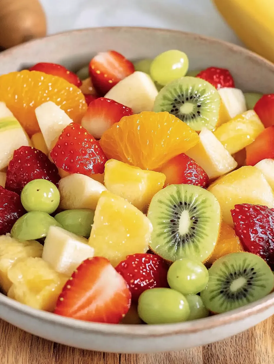 Colorful fruit salad in minutes – Healthy and tasty