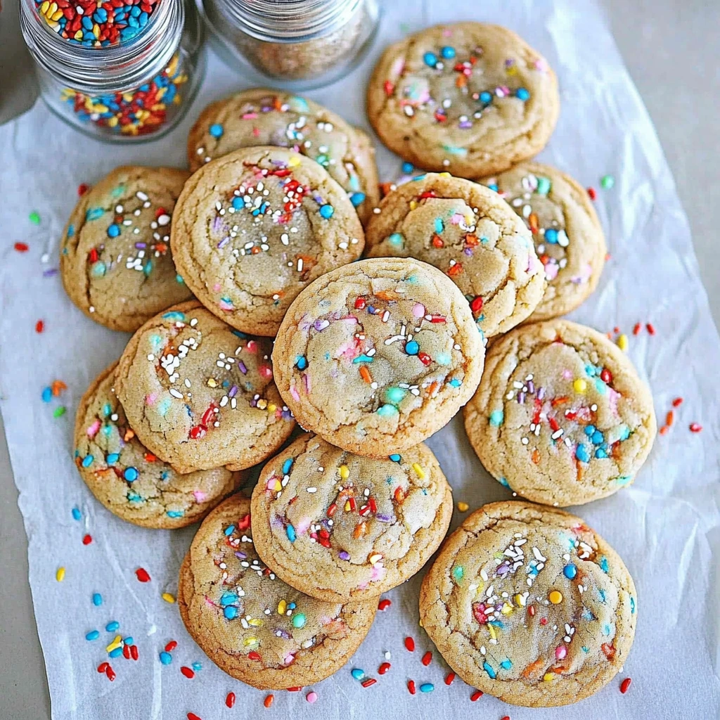 Rainbow sprinkle cookies