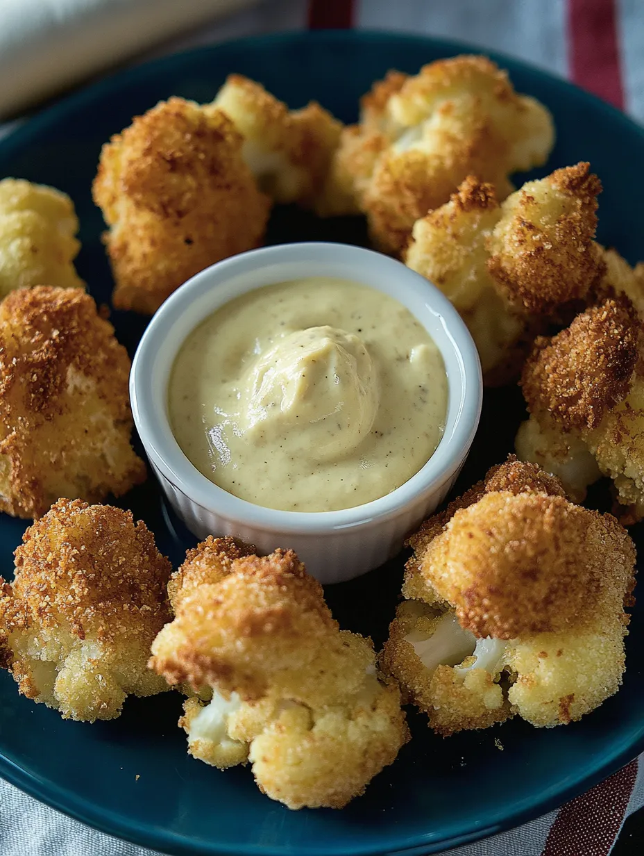 Oven-baked cauliflower with spicy curry sauce