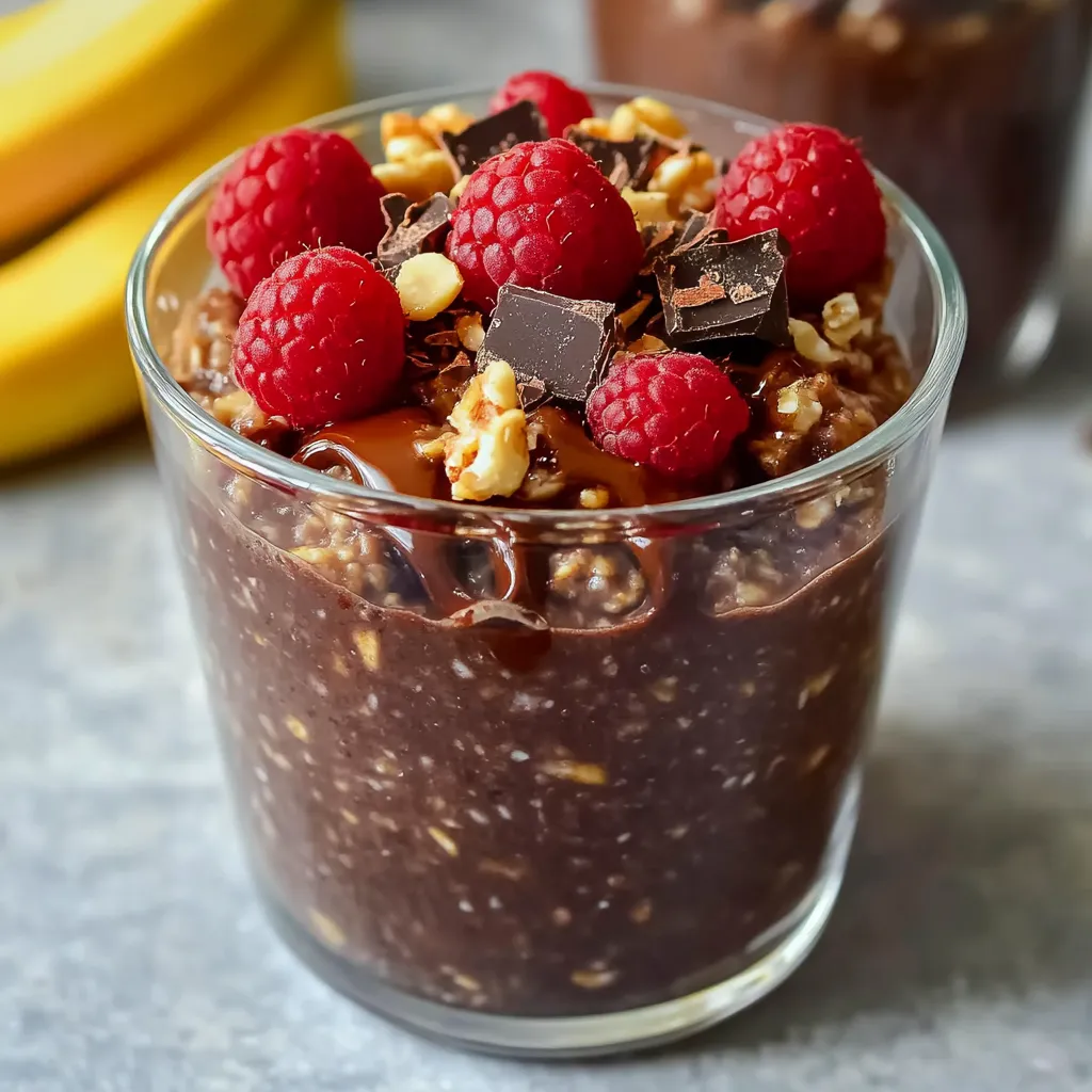 Chocolate overnight oats – healthy and tasty